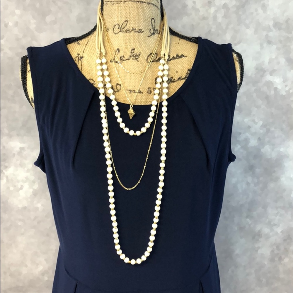 Ivory and gold necklace